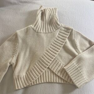 Tabitha Off-White Turtleneck Sweater